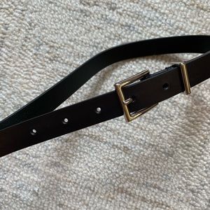 MM LaFleur Skinny Black Belt